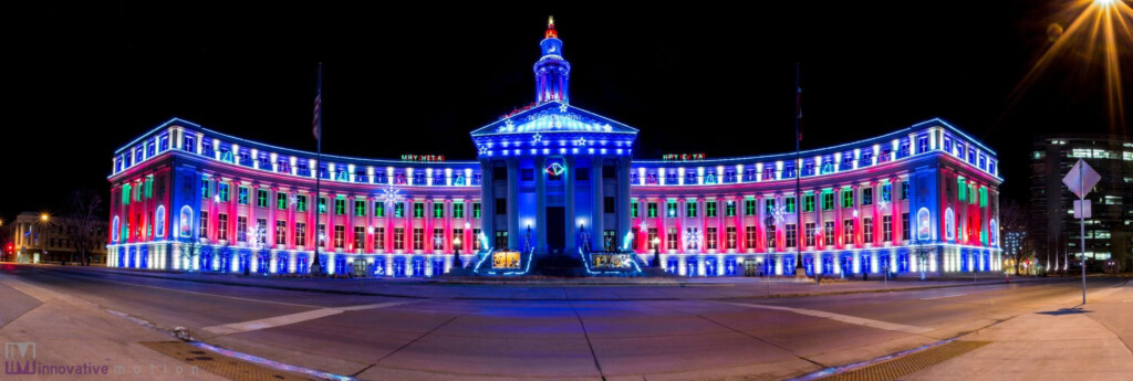 Denver County Court House Lit Up For Christmas County Court Courthouse 