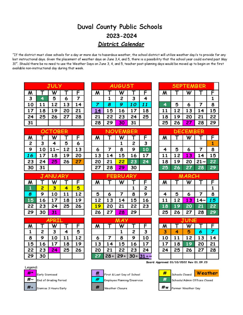 Duval County Public School Calendar 2025 2026 A Comprehensive Guide 