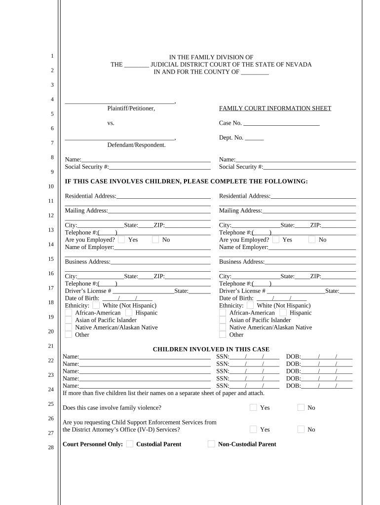 Family Court Sheet Complete With Ease AirSlate SignNow