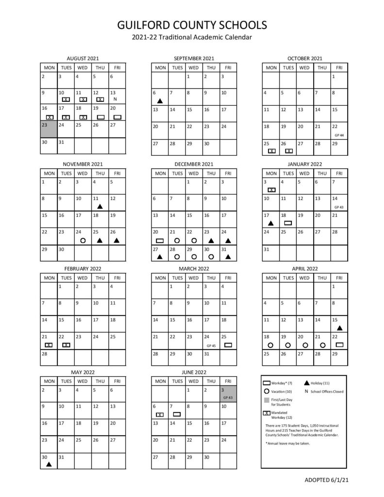 Johnston County Traditional School Calendar 24 25 Printable 2025 2026 