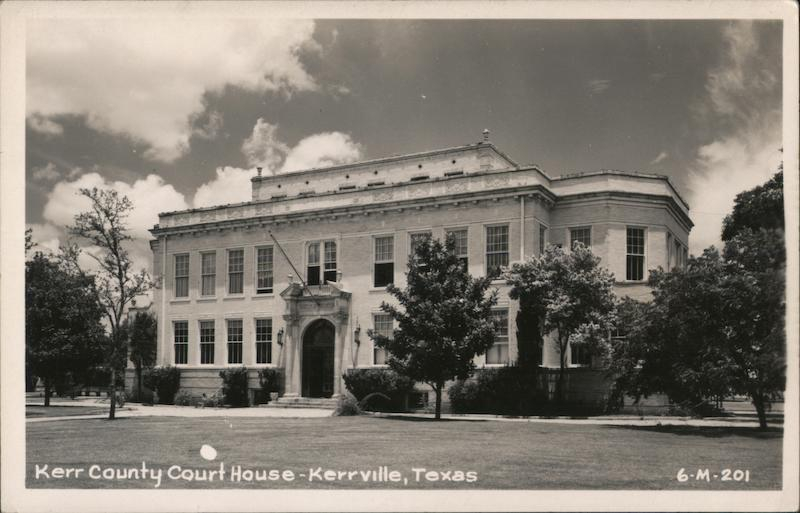 Kerr County Courthouse Kerrville Texas US State Town Views