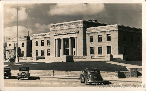 Lassen County Court House Susanville CA Postcard