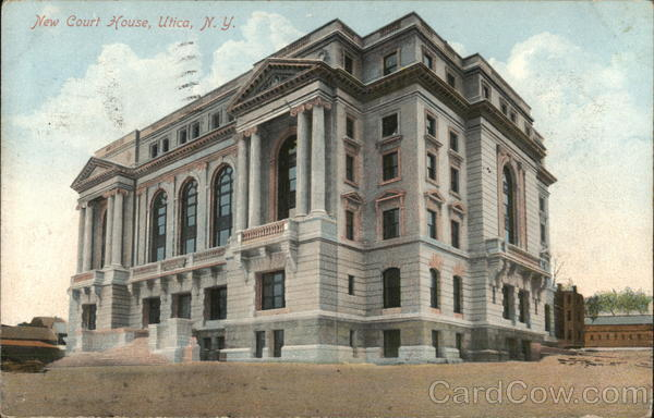 New Court House Utica NY Postcard