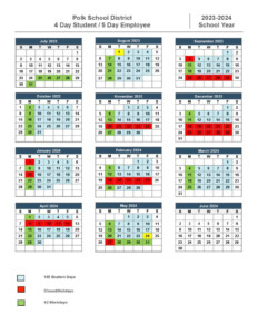 Polk County Schools Calendar 2024 2025 In PDF
