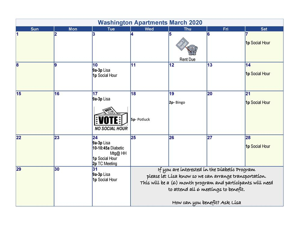Washington County Court Calendar